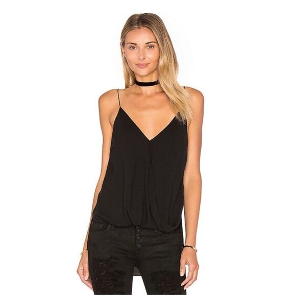 NWT Theory Kashya 100% Silk Black Tank Revolve Size Small - Picture 1 of 9